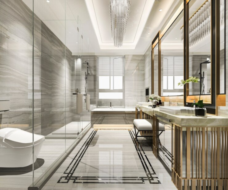 Luxurious Glass Tile Bathrooms